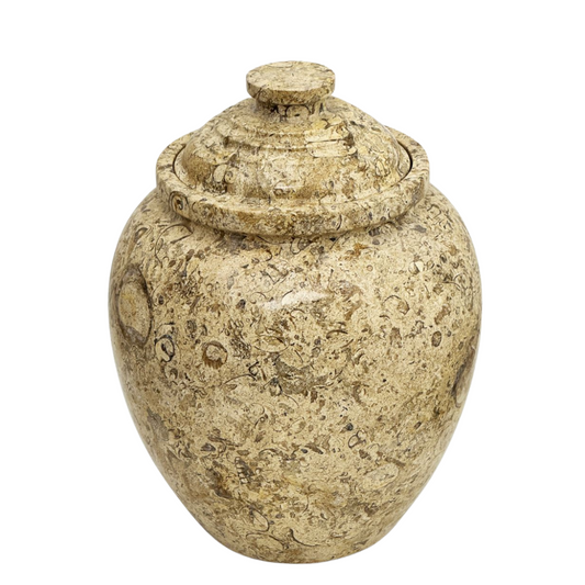 Fossil Stone Large Urn