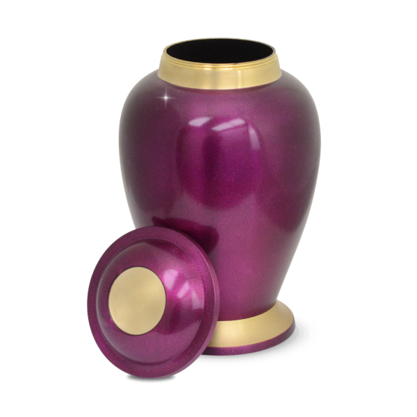 Gleaming Purple Urn