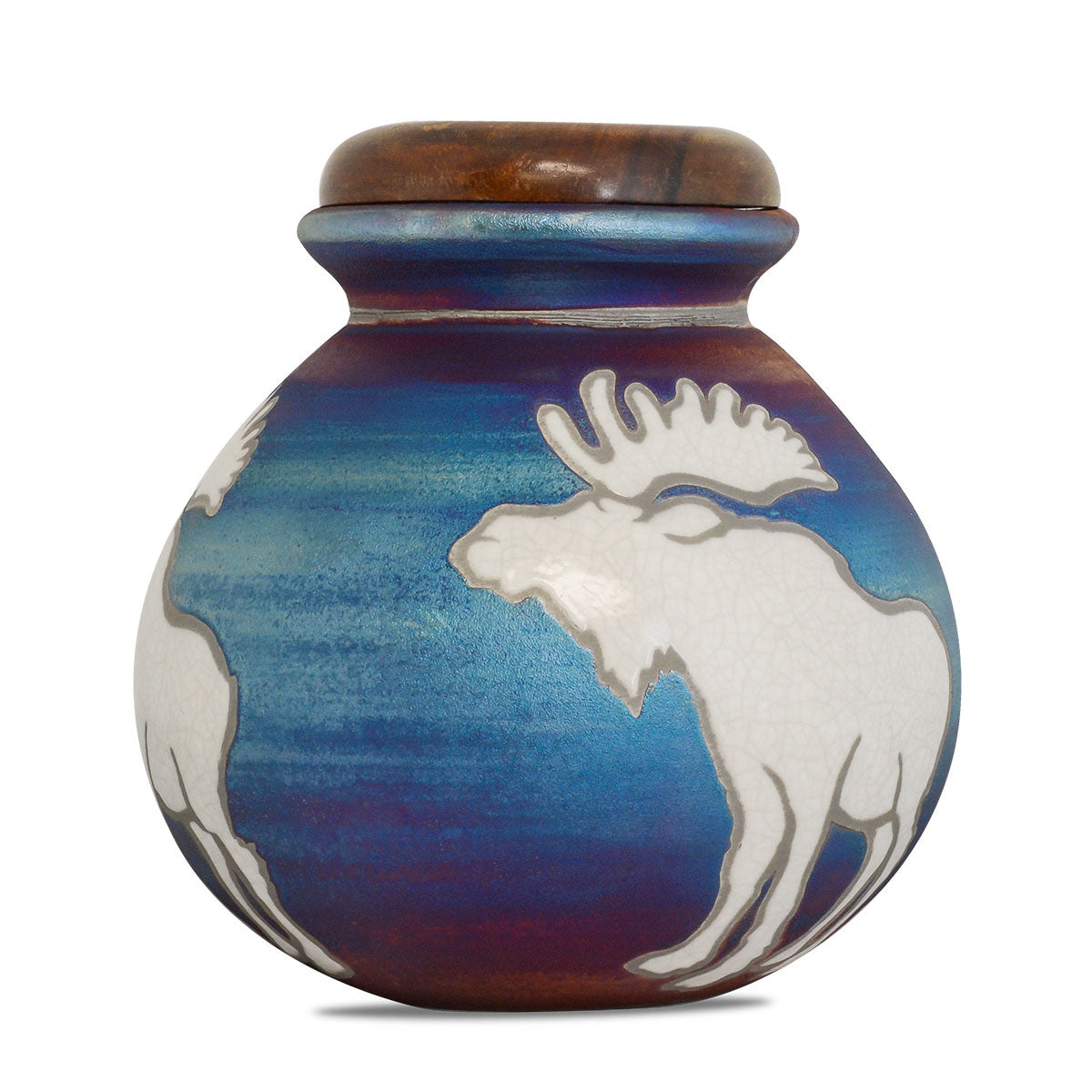 Moose Raku Urn