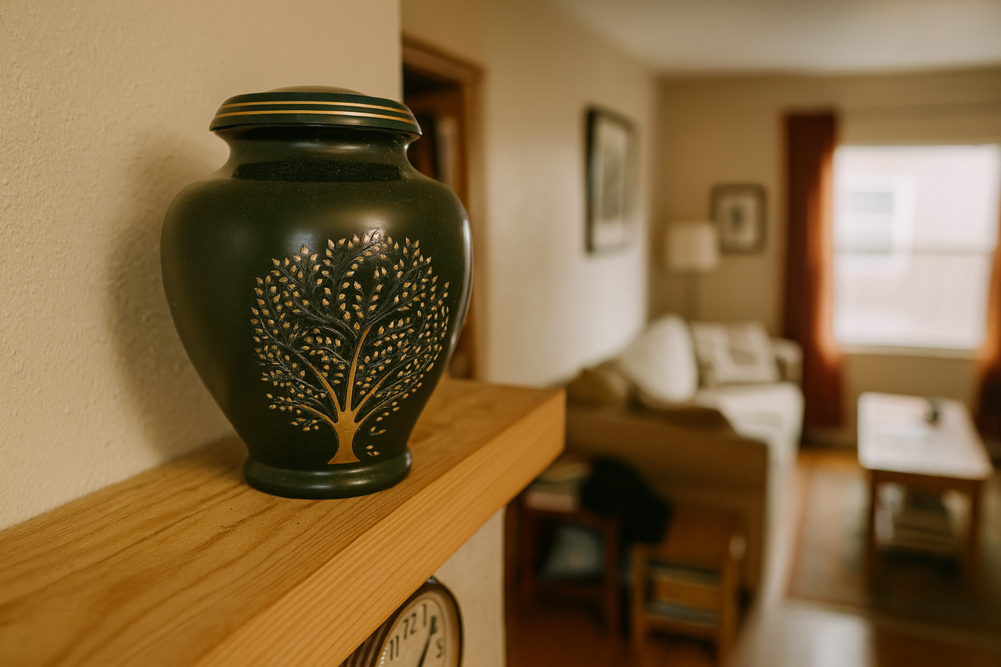 Vale Green Adult Brass Urn